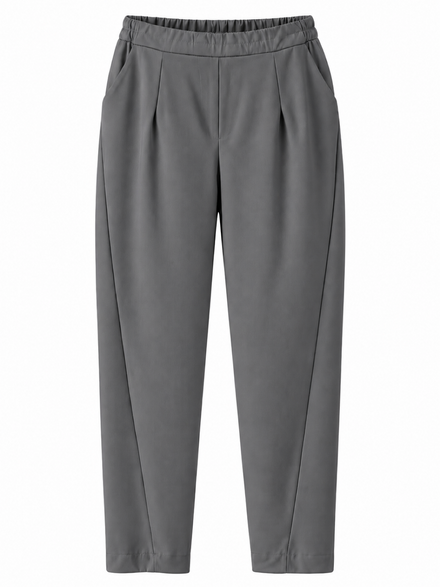 Charcoal Barrel Leg Trousers